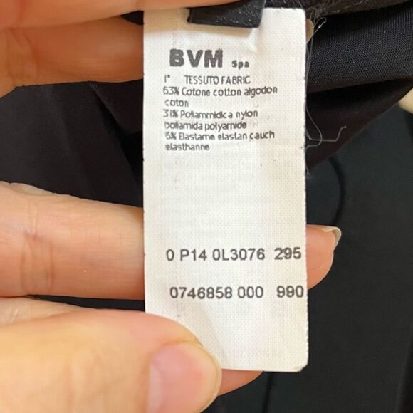 LES COPAINS Casual Slim Tapered Leg Pants In Black S - Picture 14 of 16